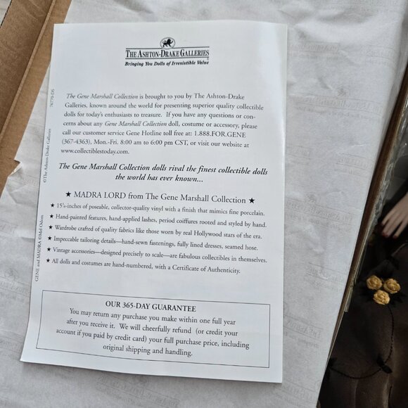 Ashton Drake Gene Marshall Madra Lord ‘Moulin Noire’ Fashion Doll • Limited Edit - Picture 6 of 10